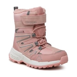 Różowe buty dziecięce zimowe Kappa na rzepy