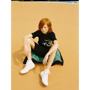 Czarna koszulka dziecięca Sisley z bawełny