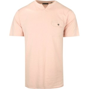 Różowy t-shirt Brave Soul w stylu casual z krótkim rękawem