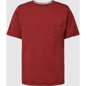 Czerwony t-shirt Peek&Cloppenburg z bawełny w stylu casual
