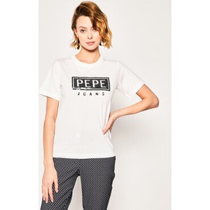 T-shirt Pepe Jeans z krótkim rękawem z okrągłym dekoltem