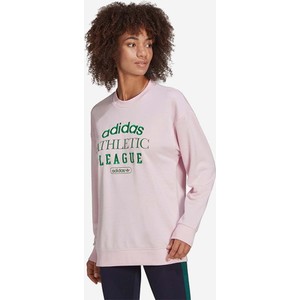 Różowa bluza Adidas Originals w sportowym stylu