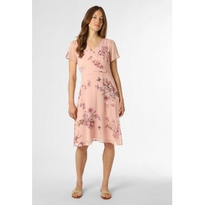 Różowa sukienka More & More z szyfonu