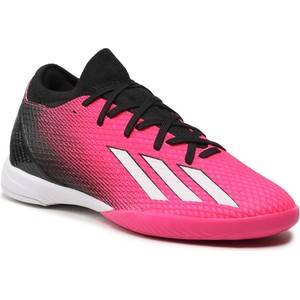 Różowe buty sportowe Adidas w sportowym stylu