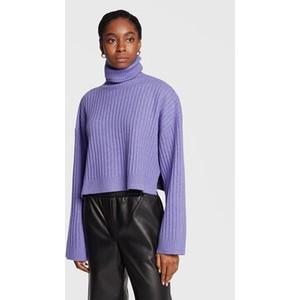 Fioletowy sweter EDITED w stylu casual