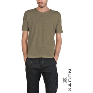 T-shirt Xagon z tkaniny w stylu casual z krótkim rękawem