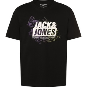 T-shirt Jack & Jones z nadrukiem w młodzieżowym stylu z bawełny