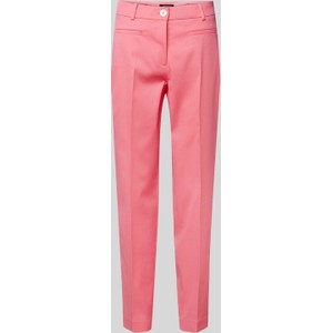 Różowe spodnie More & More w stylu casual