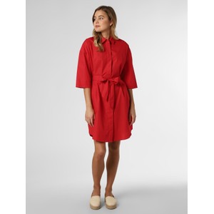 Czerwona sukienka Armani Exchange z bawełny