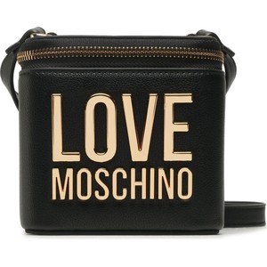 Czarna torebka Love Moschino na ramię matowa średnia