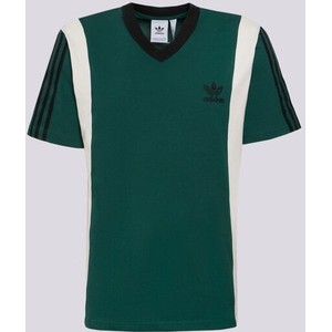 Zielony t-shirt Adidas z krótkim rękawem w street stylu