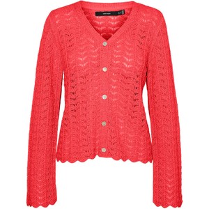 Czerwony sweter Vero Moda z bawełny
