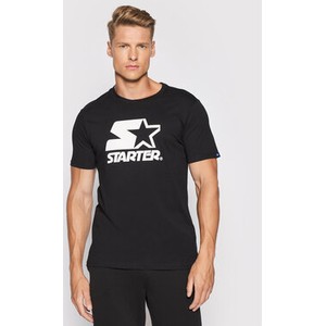 Czarny t-shirt Starter w młodzieżowym stylu