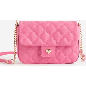 H & M & - Pikowana torebka na ramię - Różowy