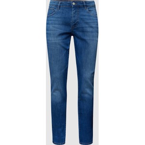 Niebieskie jeansy Review z bawełny w street stylu