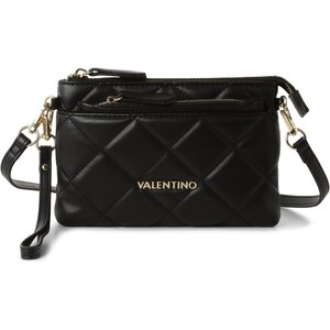 Czarna torebka Valentino matowa w wakacyjnym stylu ze skóry