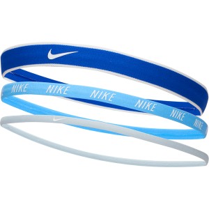 Opaski na głowę o różnej szerokości Nike (3 szt.) - Niebieski