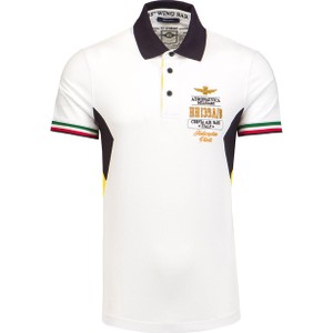 Koszulka polo Aeronautica Militare z bawełny w stylu klasycznym