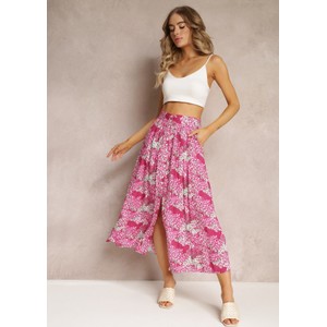 Różowa spódnica Renee w stylu casual midi