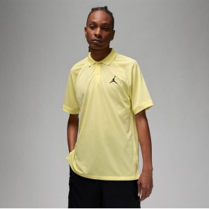 Żółty t-shirt Jordan w sportowym stylu z krótkim rękawem