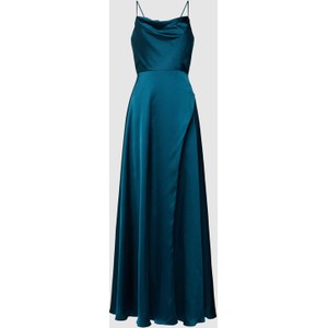 Sukienka Luxuar Fashion z dekoltem w kształcie litery v maxi na ramiączkach