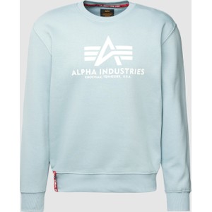 Bluza Alpha Industries z bawełny w młodzieżowym stylu z nadrukiem