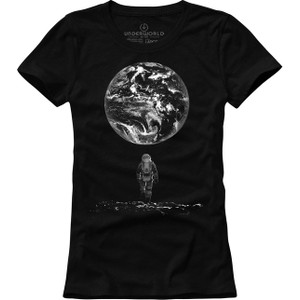 Czarny t-shirt Underworld z bawełny