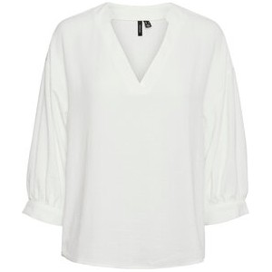 Bluzka Vero Moda z dekoltem w kształcie litery v z długim rękawem