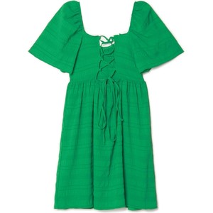Zielona sukienka Cropp rozkloszowana mini