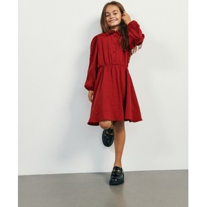 Czerwona sukienka dziewczęca Reserved z tkaniny