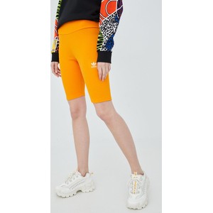 Pomarańczowe szorty Adidas Originals w sportowym stylu