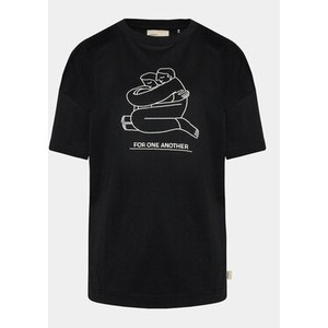 Czarny t-shirt Outhorn w młodzieżowym stylu