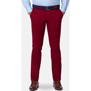 Czerwone spodnie LANCERTO z bawełny