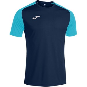 Niebieski t-shirt Joma z krótkim rękawem w sportowym stylu