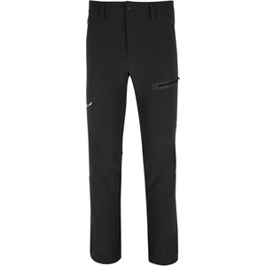 Czarne spodnie Salewa w sportowym stylu z tkaniny