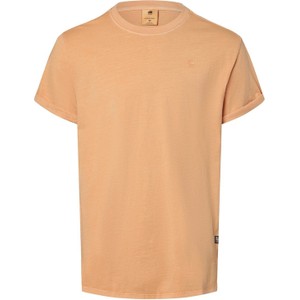 Pomarańczowy t-shirt G-Star Raw z bawełny w stylu casual z krótkim rękawem
