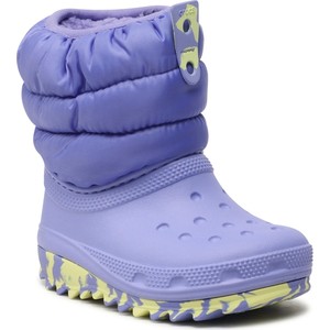 Buty dziecięce zimowe Crocs na rzepy