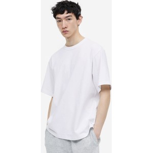 T-shirt H & M z dżerseju z krótkim rękawem w stylu casual