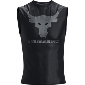 Czarny t-shirt Under Armour w sportowym stylu z krótkim rękawem
