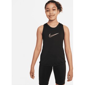 Czarna bluzka dziecięca Nike bez rękawów z dżerseju