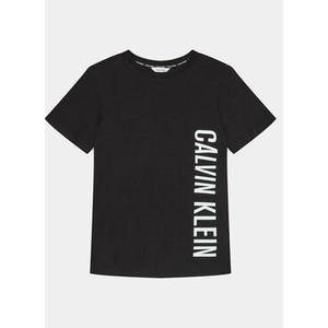 Czarna koszulka dziecięca Calvin Klein dla chłopców z krótkim rękawem