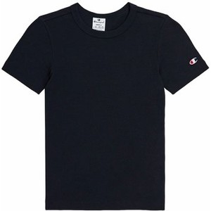 Czarny t-shirt Champion z krótkim rękawem w sportowym stylu
