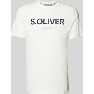 T-shirt S.Oliver z nadrukiem z krótkim rękawem