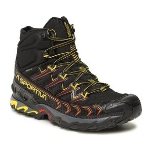 Czarne buty trekkingowe La Sportiva sznurowane z goretexu