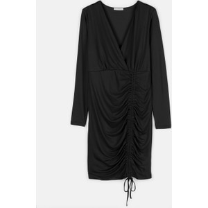 Czarna sukienka Gate mini w stylu casual z długim rękawem