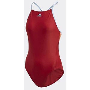 Czerwony strój kąpielowy Adidas w sportowym stylu