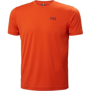 Pomarańczowy t-shirt Helly Hansen z krótkim rękawem w stylu casual