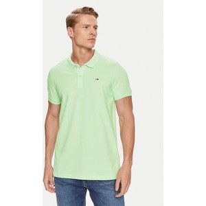 Zielona koszulka polo Tommy Jeans w stylu casual
