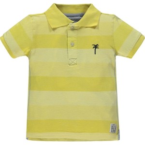 Żółta koszulka dziecięca Kanz dla chłopców z krótkim rękawem