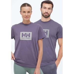 T-shirt Helly Hansen z bawełny z nadrukiem